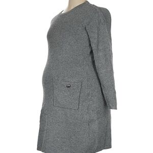 Seraphine Gray Long Sleeve Maternity Dress